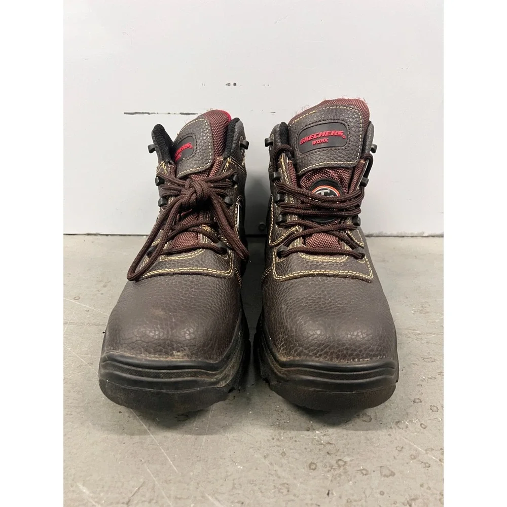 Skechers Burgin-Sosder 77144-BRN Mens‎ US 8 Brown EH Composite Toe Work Boots